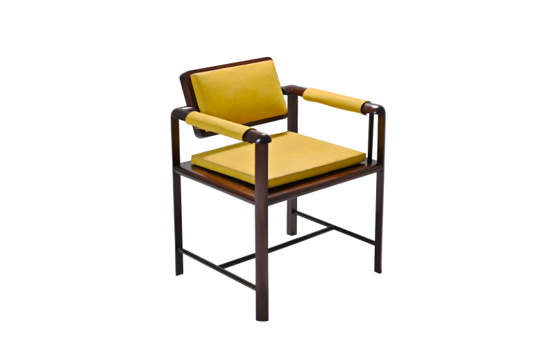 PTR11 Chair, Reclaimed Hardwood, Hand Stitched Custom Leather Color Seating